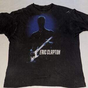VTG 1990s Eric Clapton Nothing but the Blues Single Stitch Band T Shirt Size XL